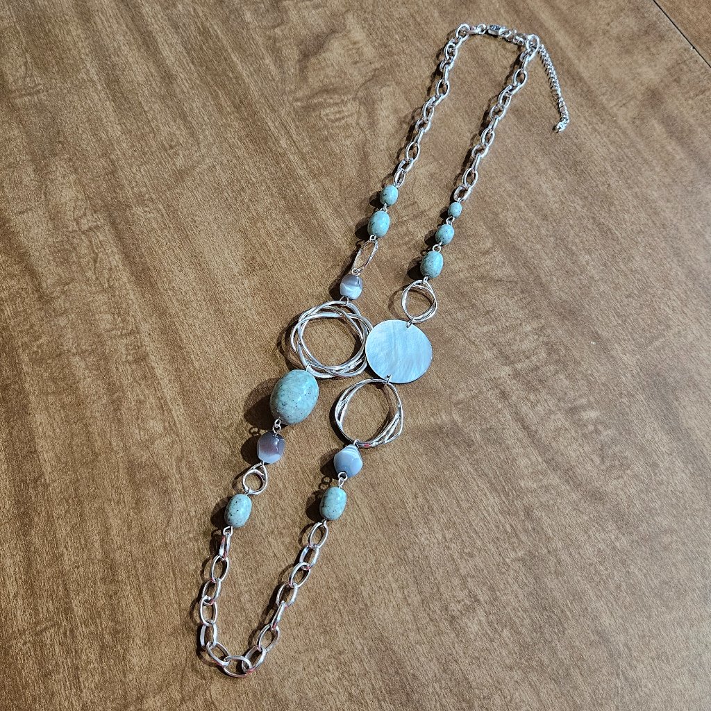 Etienne Aigner Silver Toned Necklace 30$